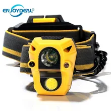 2000LM светодиодный налобный Светильник ИК-датчик 5 Вт COB XPE светодиодный фонарь на шлем головной светильник фонарь лампа для охоты кемпинга рыбалки Тактический светильник s