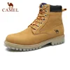 CAMEL Men's Boots Winter Man Cushioning Genuine Leather Martin Tooling Boot Textured Scrub Male Ankle Botas Footwear ► Photo 1/6
