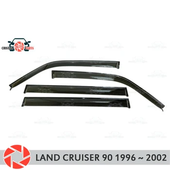

Window deflector for Toyota Land Cruiser 90 1996~2002 rain deflector dirt protection car styling decoration accessories molding