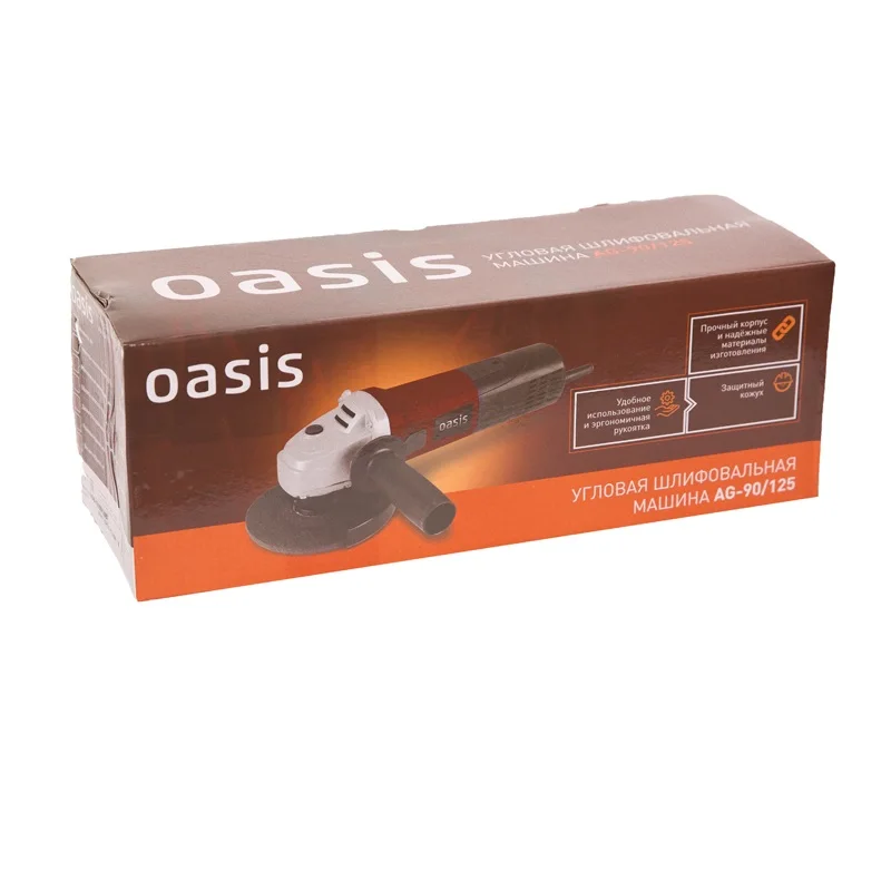 Angle grinder Oasis AG-90/125 Angular Power Tool Metal Wood Abrasive processing Cutting Grinding Cleaning products