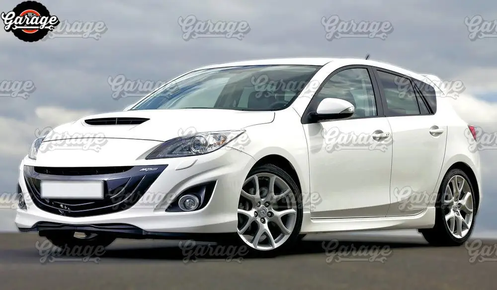 Боковые юбки чехол для Mazda 3 2009 2012 порогов дверей ABS пластиковые колодки комплект
