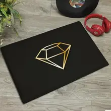 50 см x 80 см Алмазный Печатный прямоугольный плюшевый ковер гостиная столовая кухня Противоскользящий ножной дверной коврик