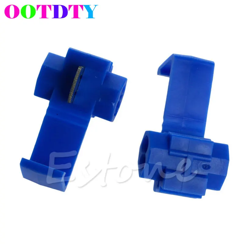 

10pcs Blue/Red Electrical Cable Connectors Fast Quick Splice Lock Wire Terminals Crimp