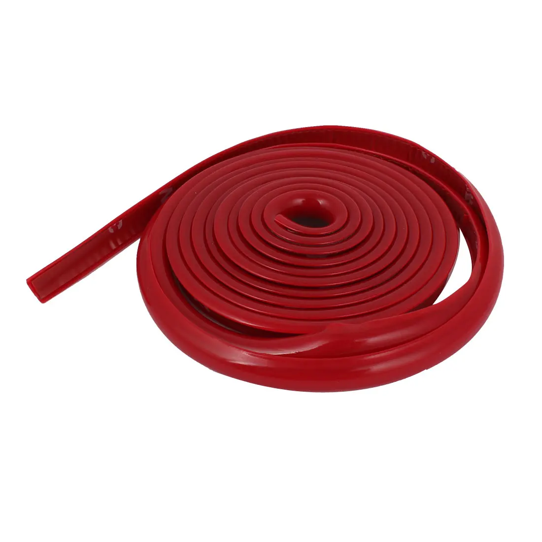 X Autohaux Soft Plastic Panel Moulding Trim Strip Car Red Grille Exterior Decoration Moulding Trim Strip 2 Meters