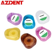 AZDENT воск аромат мяты 50 м Micro зубные Flosser межзубных чистить зубы Придерживайтесь зубную нить, зубочистки гигиена полости рта чистке