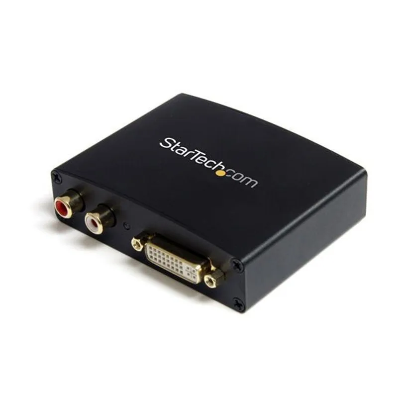 

StarTech.com Adaptador Conversor de DVI-D a HDMI con Audio- Convertidor PC a HDTV-1920x1080, DVI-I, 2xRCA, HDMI, 110 - 240, 5 V,