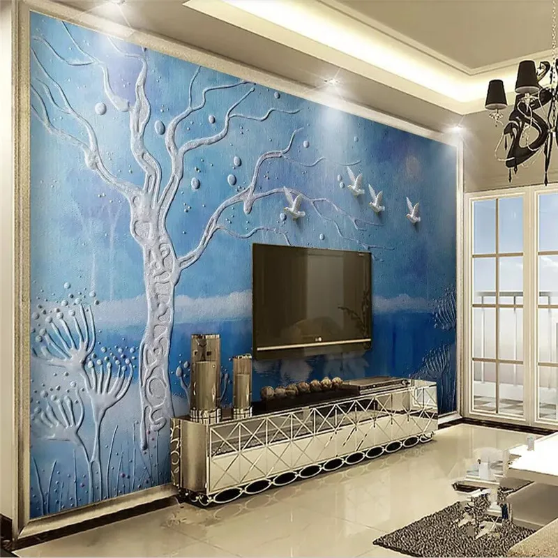 European three-dimensional swan lake wall professional production mural factory wholesale wallpaper mural poster photo wall European three-dimensional swan lake wall professional production mural factory wholesale wallpaper mural poster photo wall