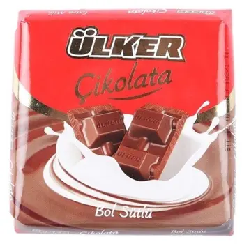 

ULKER " Milk Chocolate " 6 x 2.47 oz 420 gr "NEW TASTE" from TURKEY