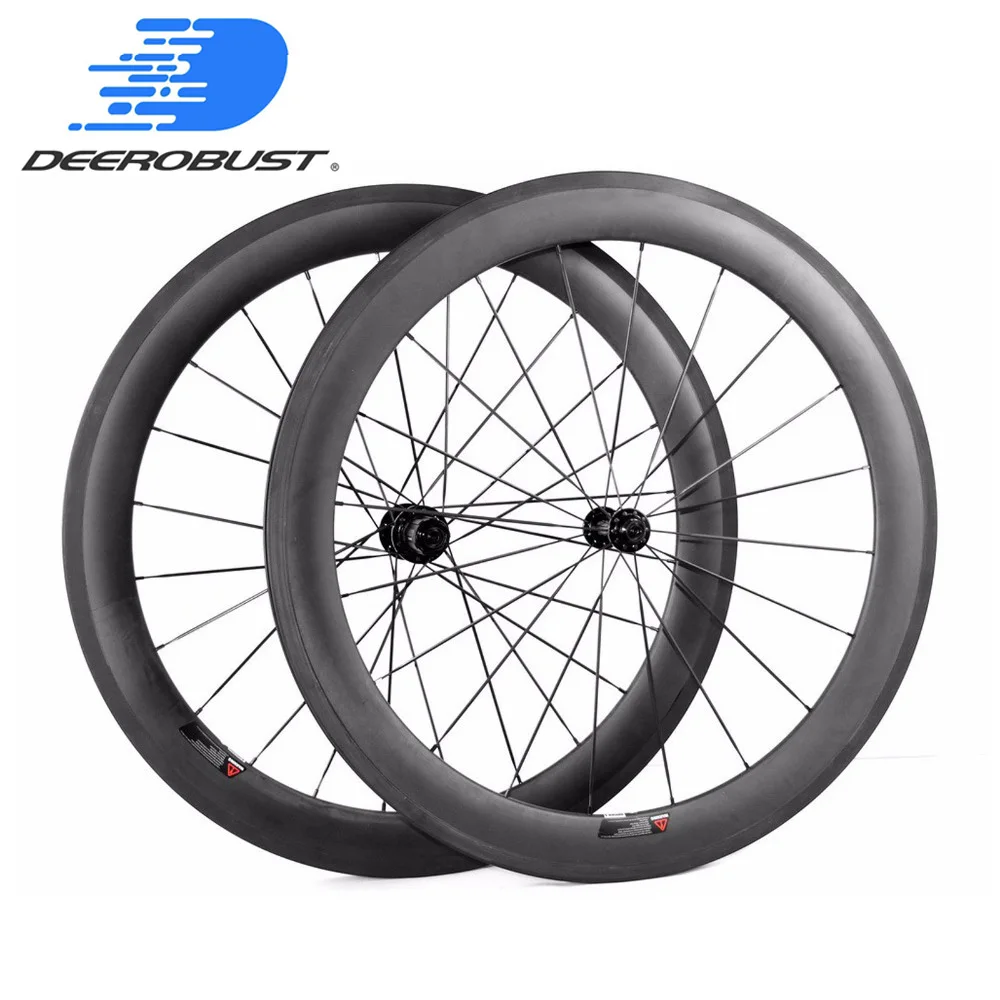 

Standard 700c 60mm Carbon Clincher Road Bike Wheels Bicycle Wheel set Novatec/Powerway/Chosen/Bitex Hubs 20 24 Holes UD 3K 12K