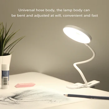 

4000K LED Desk Lamp Make-up Mirror Night Light Dimming With Touch Switch Desk Lamp With Clamp Eye Protection USB Table Light