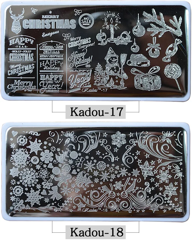

12.5*6cm Nail Art Stamping Plates Christmas Snow 22 Style Nail Art Stamping Plate Lace Watches Template for DIY Nail Decoration