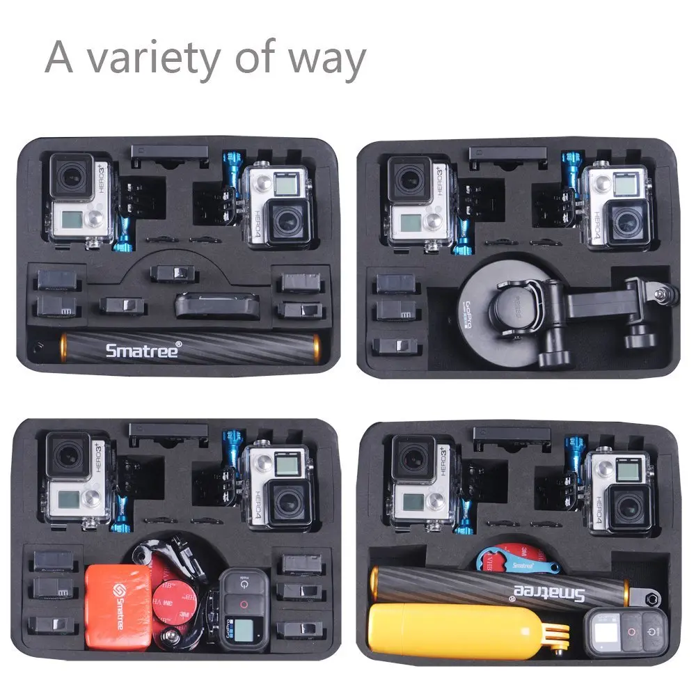 Чехол Smatree для GoPro Hero 7/6/5/4/3 +/3/GoPro 2018/SJCAM sj4000/Xiao mi Yi G260SL Жесткий Чехол|for gopro hero|sjcam sj4000