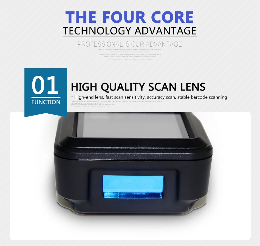 Coletor de Data sem Fio Código de Barras Leitor de Código de Barras Armazenamento de Dados Coletor de Dados Mini Scanner Leitor Grande Inventário Terminal c6 de 3 barras grande armazenamento de dados inventário coletor de dados terminal c6