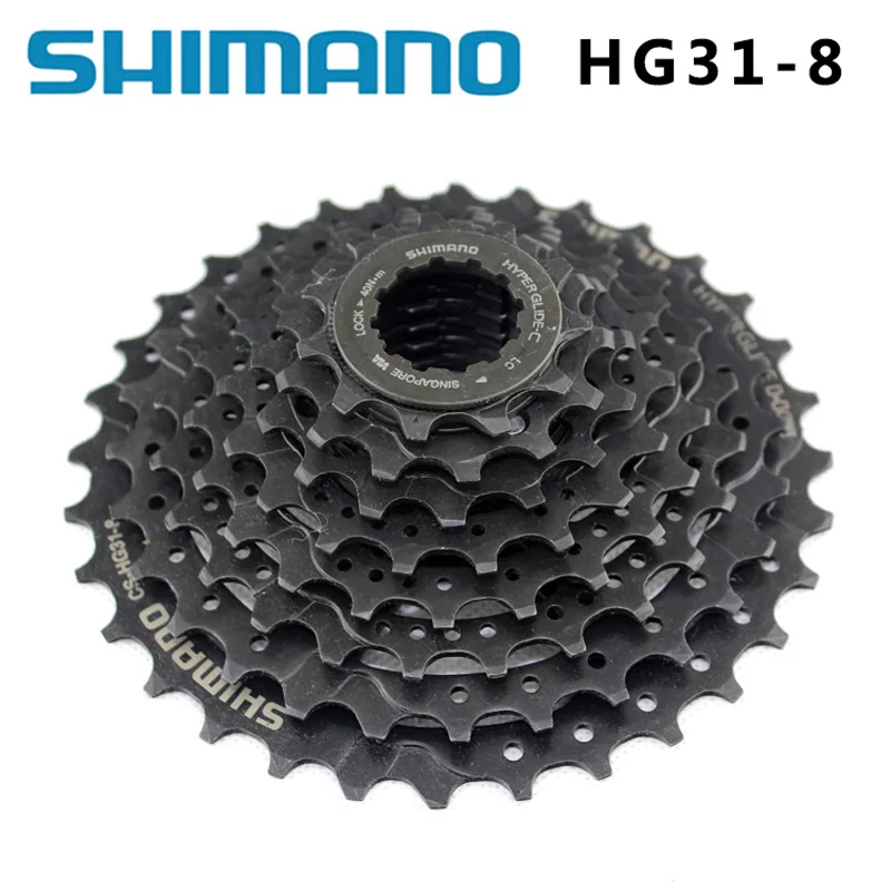 

SHIMANO CS-HG31-8 MTB Mountain Bike 8S Flywheel 8 Speed Cylinder Sprocket Star 11-32T Crankshaft bicycle Parts 8s / 24s