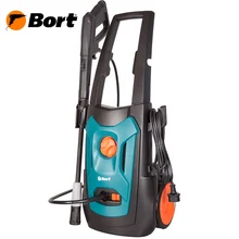 Мойка высокого давления Bort BHR-1900-Pro(Мощность 1900 Вт, производительность 7.5 л/мин, макс.давление 150 бар, автоматическое всасывание, длина шнура 5 м, длина шланга 8 м