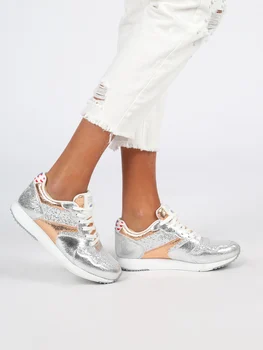 

Silver sneakers