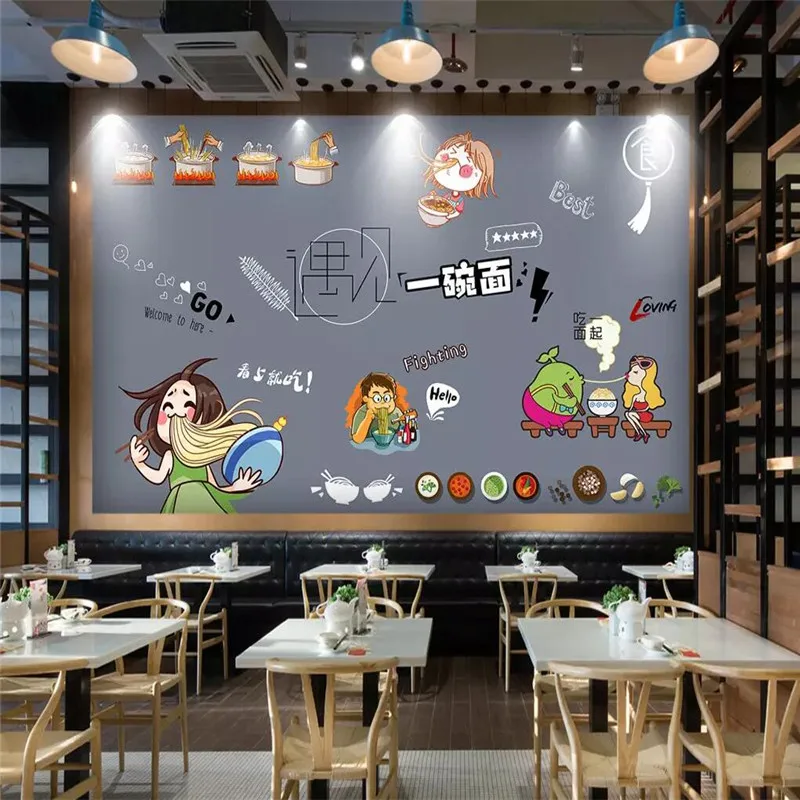 

Gourmet noodle workshop tooling wall professional production mural factory wholesale wallpaper mural poster photo wall