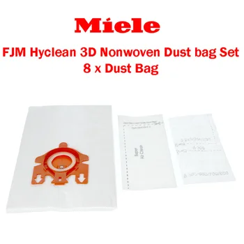 

Vacuum Cleaner Dust Bag Replacement For Miele Blue-Vert Synthetic Type 3D 8 pieces bag + 4 Filters (2 Pack)
