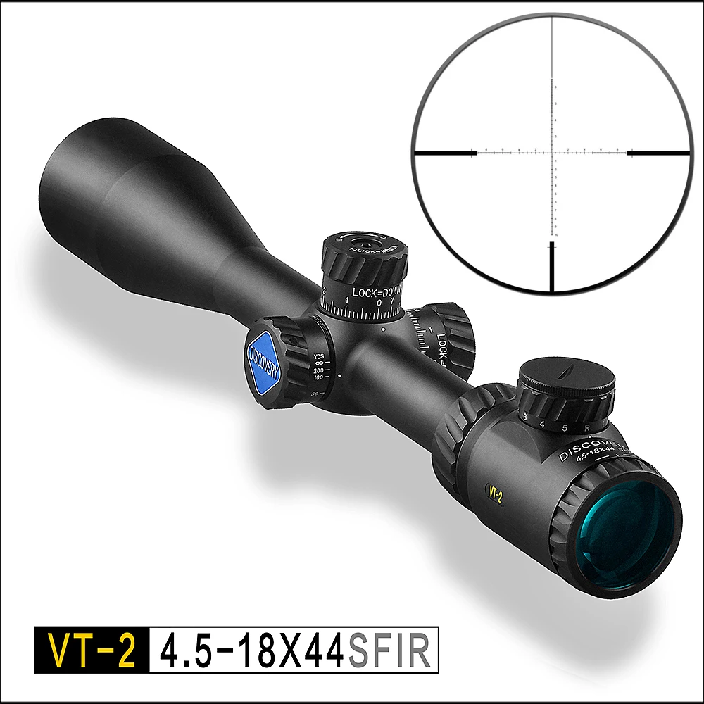 Дискавери Riflescope VT 2 4 5 18X44SFIR цифровая тактическая дифференциация оптическое снайперское зеркало открытый