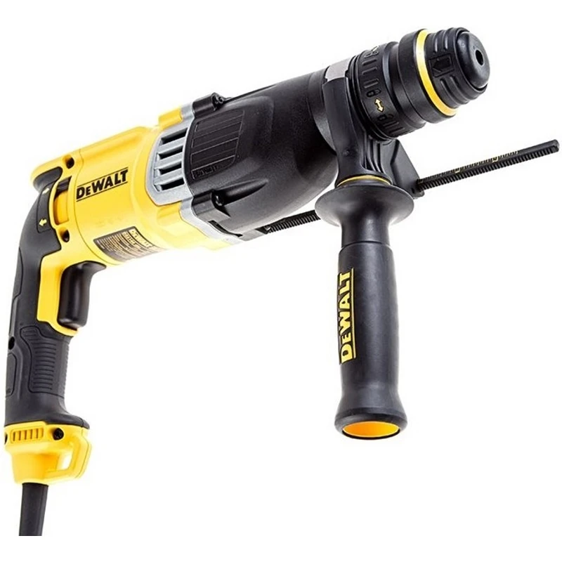 Перфоратор электрический DeWalt D25144K (Мощность 800 Вт, энергия удара 3 Дж, сверление дерева 30 мм, бетона 26 мм, металл 13мм, патрон типа SDS+, реверс)