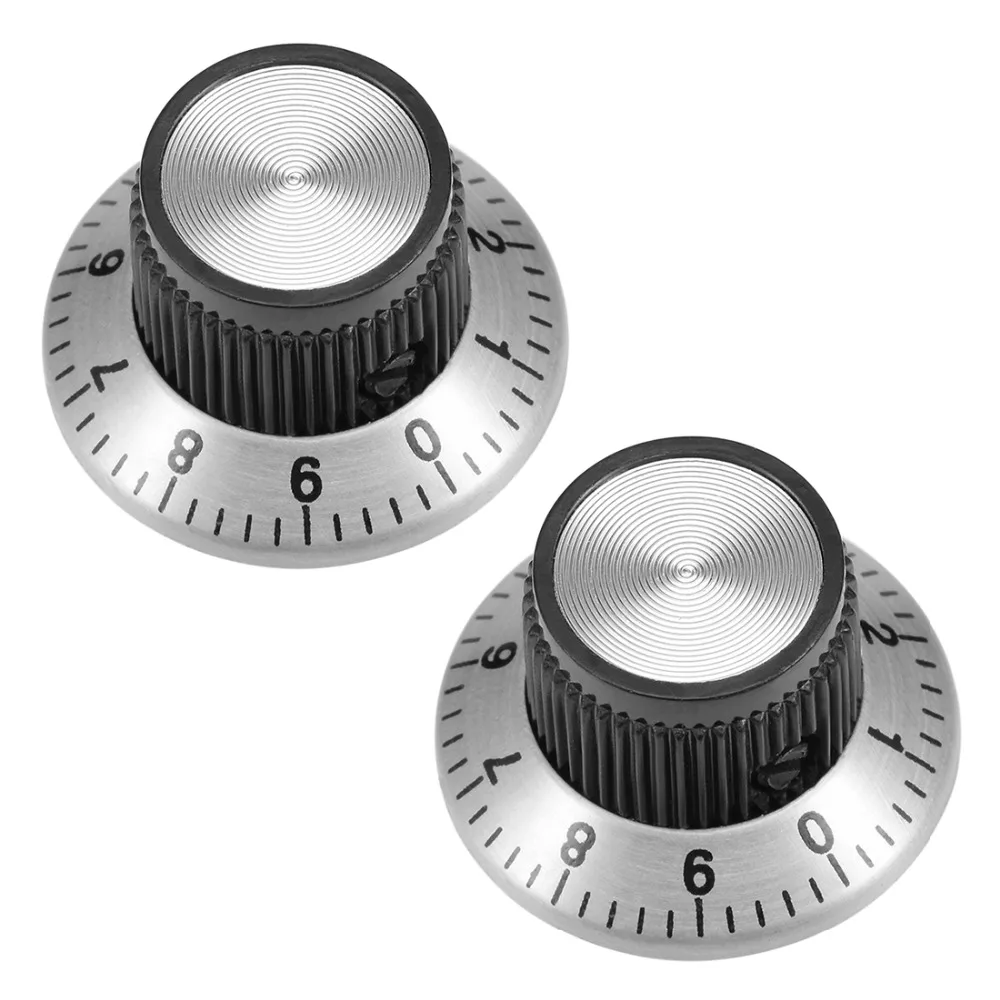 Sourcing Map 2Pcs 17x17mm Aluminium Alloy Potentiometer Volume Control