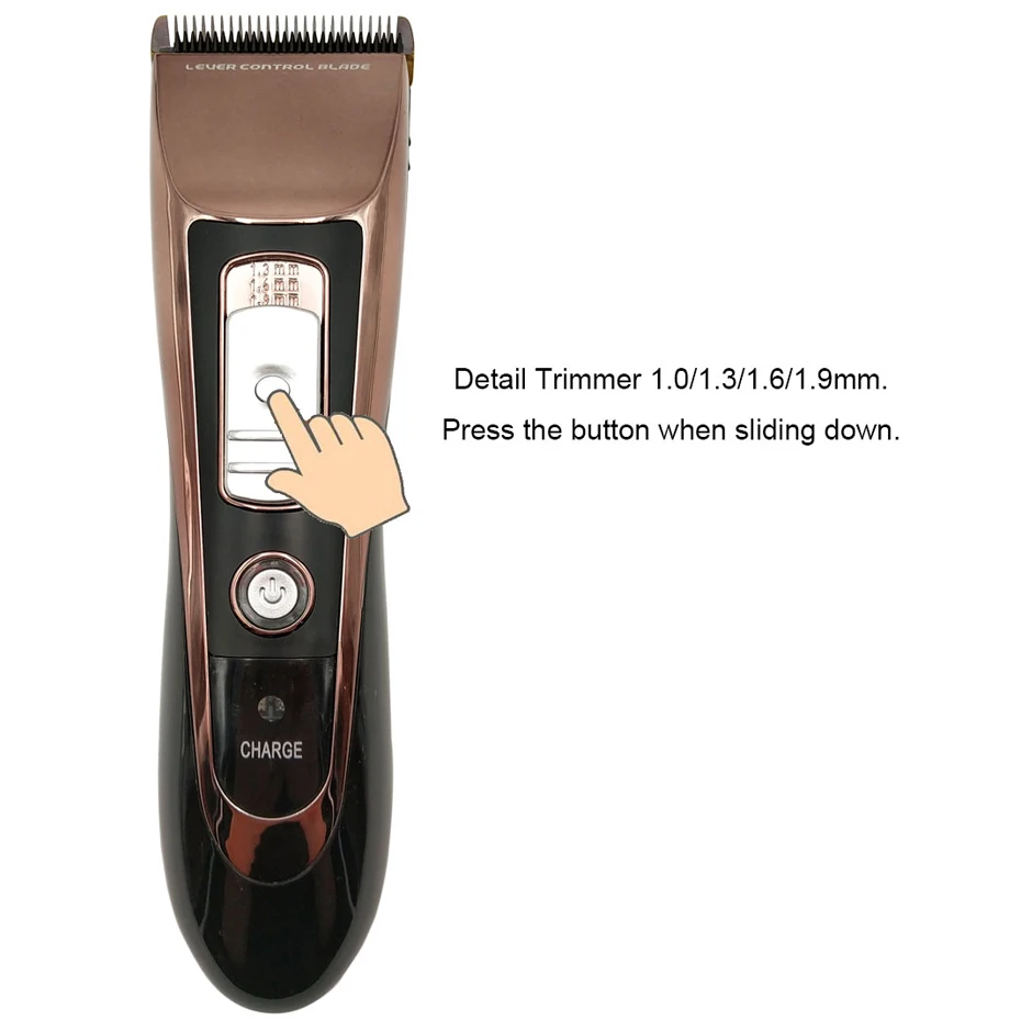  PULIS Professional Hair Clipper Electric Trimmer 1400mAh Rechargeable Haircut Machine Barber Tool w