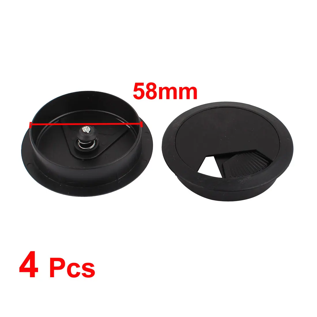 UXCELL Color Pc Computer Desk Grommet Wire Hole Cap Cable Cover 58Mm