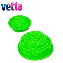 VETTA ФОРМА СИЛИКОНОВАЯ 25X7,5СМ, "РОЗА", 4 ЦВЕТА 2 ШТ