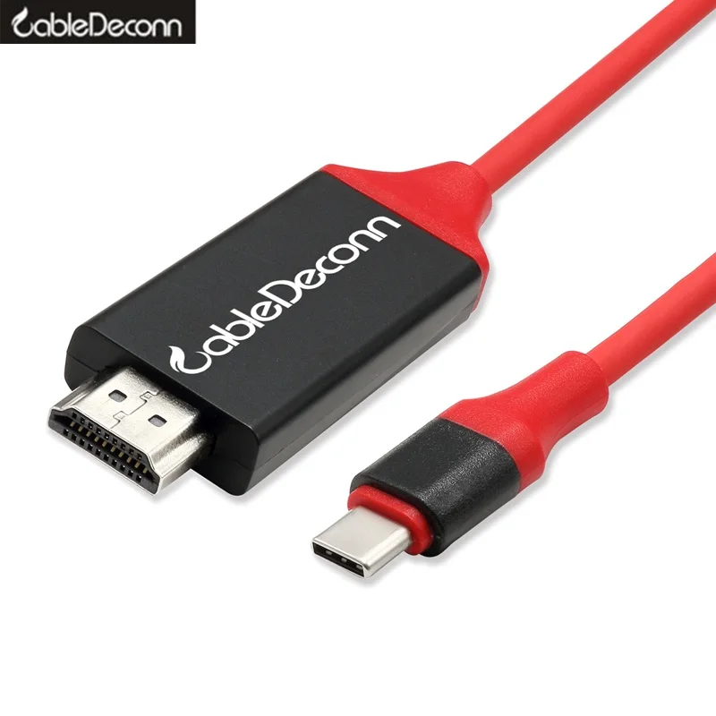 

Thunderbolt 3 HDMI cable USB Type-C TO hdmi cable adapter usb3.1 USB-C HDMI 4K 30hz converter for Macbook dell HDTV