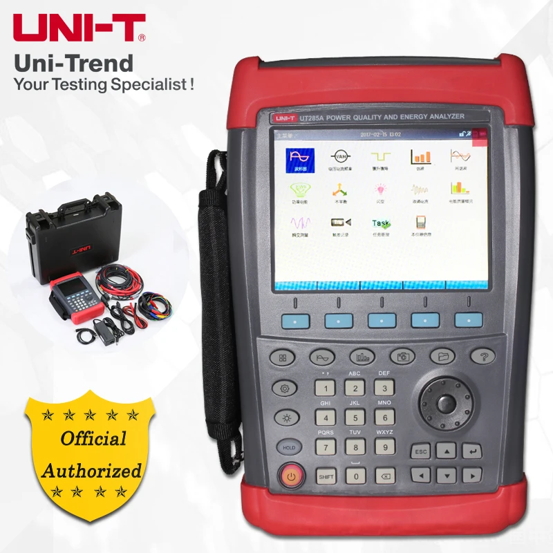 

UNI-T UT285A Three Phase Power Quality Analyzer; Voltage/Current/Frequency, Harmonic, Inrush, Power and Energy Tests