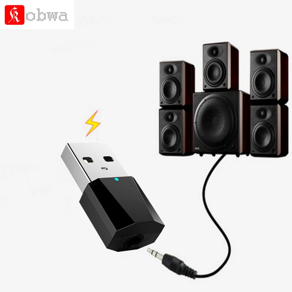 Автомобильный Bluetooth 4 2 аудио приемник беспроводной 3 5 мм AUX адаптер автомобильный