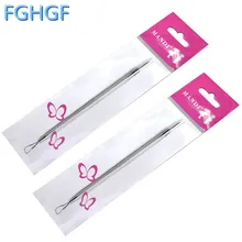 10 шт./компл. антибактериальные угорь, прыщ, акне иглы, для удаления черных точек и угревая сыпь экстрактор инструмент для чистки лица