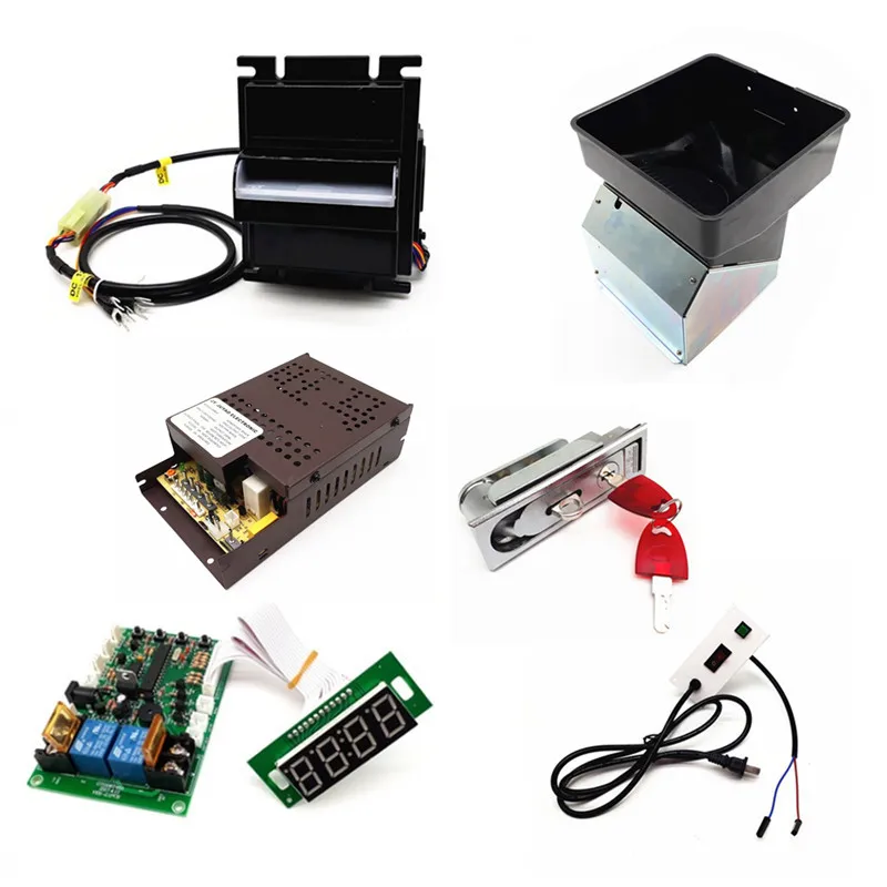 

1 kit for Multi Banknotes Bill Acceptor to Coin Token with JY-142 Control Board 7 Holes Hopper for Coin Changer Machine