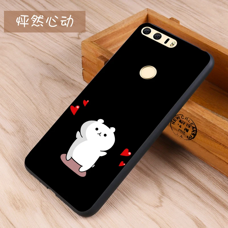 Huawei honor 8 Case Original Cover for Huawei honor 8 Case Bag honor 8 Cover Skin Wolf Fish Skull Fundas 100% 17