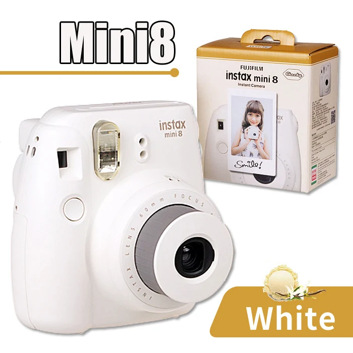 Genuine Compact Fuji Fujifilm Instax Mini 8 Camera Instant Printing Regular Film Snapshot Shooting Photos white red purple pink