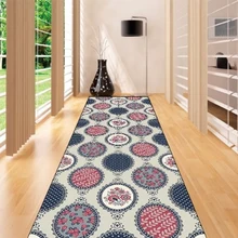 Еще серый и красный цвета Круглый Этническая геометрический цветочный 3d принт нескользящие микрофибры Моющиеся долго бегун коврик коврики для прихожей