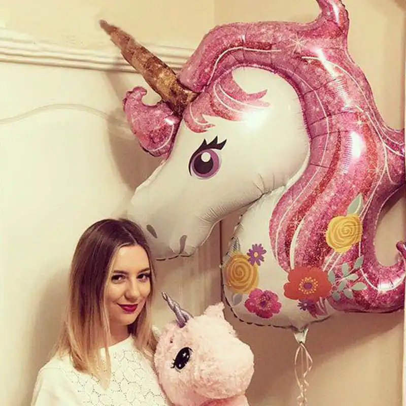 1 шт. украшения для дня рождения, Детские воздушные шары из фольги, Вечерние Розовые балоны, вечерние принадлежности для свадьбы или «нулево...