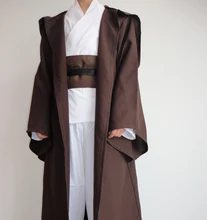 Звездный халат Star Wars, взрослый Халат джедая килайт, косплей, черный/коричневый плащ, накидка, Анакин Скайуокер, Obi-Wan, 6 размеров