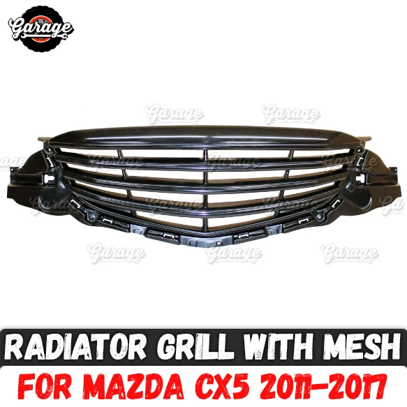 

Radiator grille with mesh case for Mazda CX5 2011-2017 ABS plastic accessories protective body kit car styling tuning