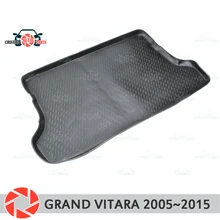 Коврик для багажника для Suzuki Grand Vitara 2005~, коврик для багажника, Нескользящие полиуретановые грязезащитные внутренние багажники, автомобильный Стайлинг