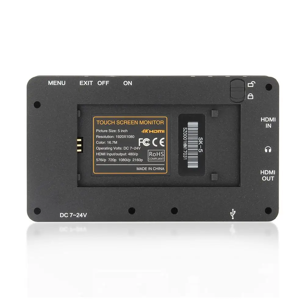 Sokani SK-5 5 4K Поддержка сигнала и сенсорный экран 1920x1080 HDMI накамерный ЖК-монитор для sony Zhiyun Crane