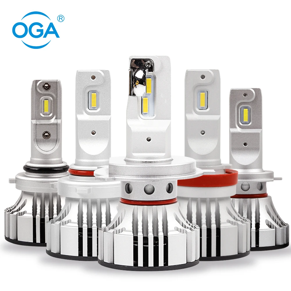 OGA 2 шт. F2 H4 Led H7 H11 9005 9006 Автомобильные фары светодиодные противотуманные лампы для