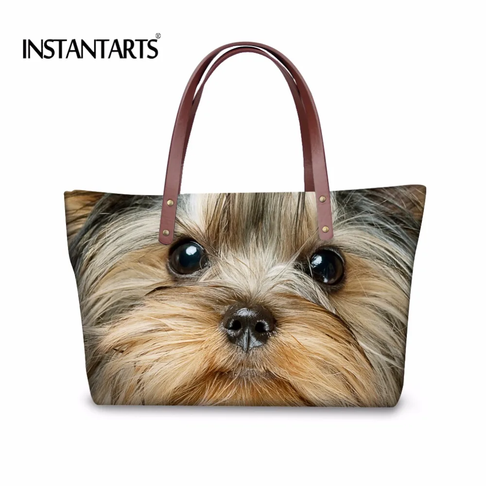 Instantarts 3d يوركشاير جحر الطباعة حقائب النساء حقائب الكتف للسيدات التسوق سفر كبيرة عالية الجودة الأعلى مقبض حقيبة Instantarts 3d يوركشاير جحر الطباعة حقائب النساء حقائب الكتف للسيدات التسوق سفر كبيرة عالية الجودة الأعلى مقبض حقيبة