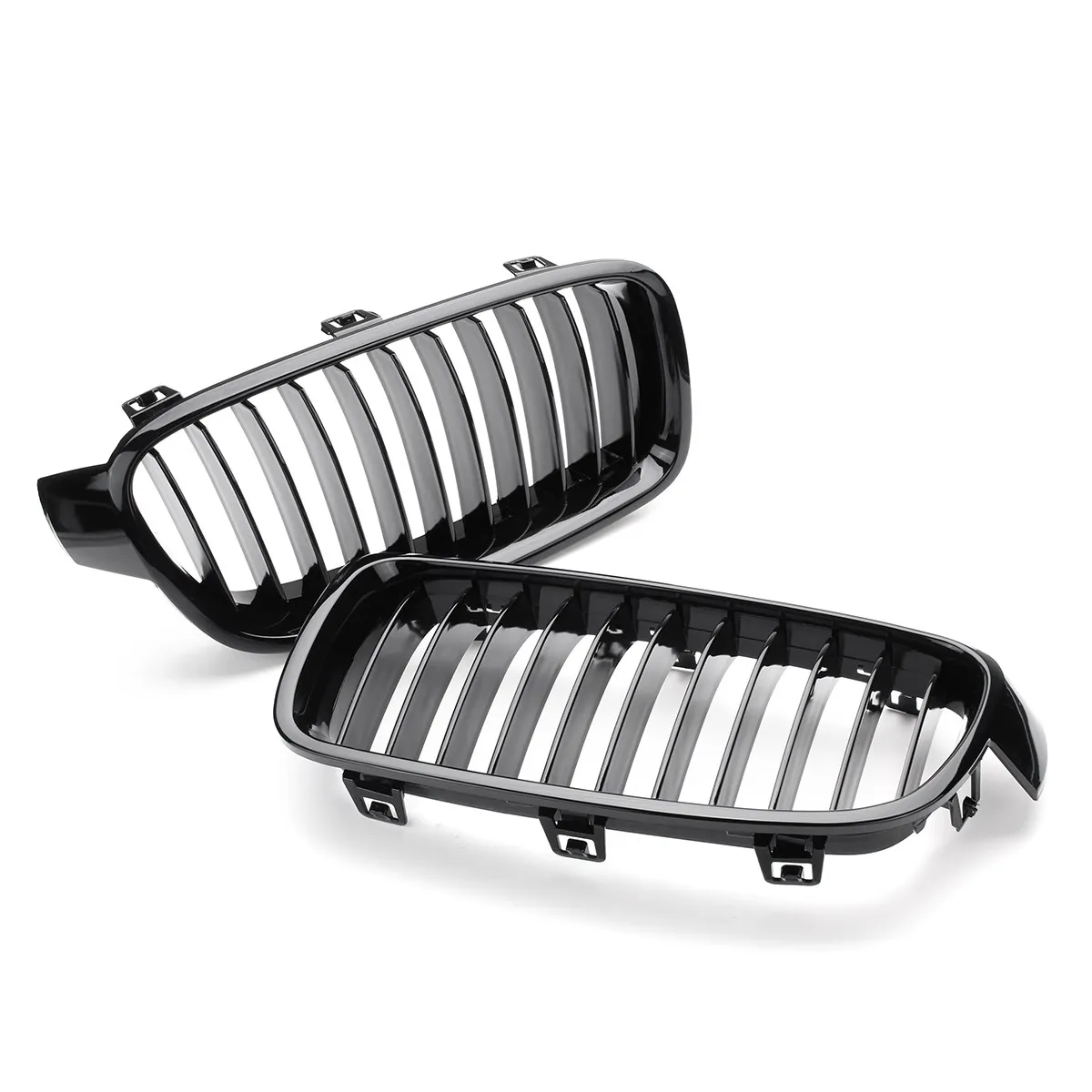 

2Pcs Gloss Black Car Front Kidney Grilles For BMW F30 F31 3 Series Saloon 2012 2013 2014 2015 Racing Grills