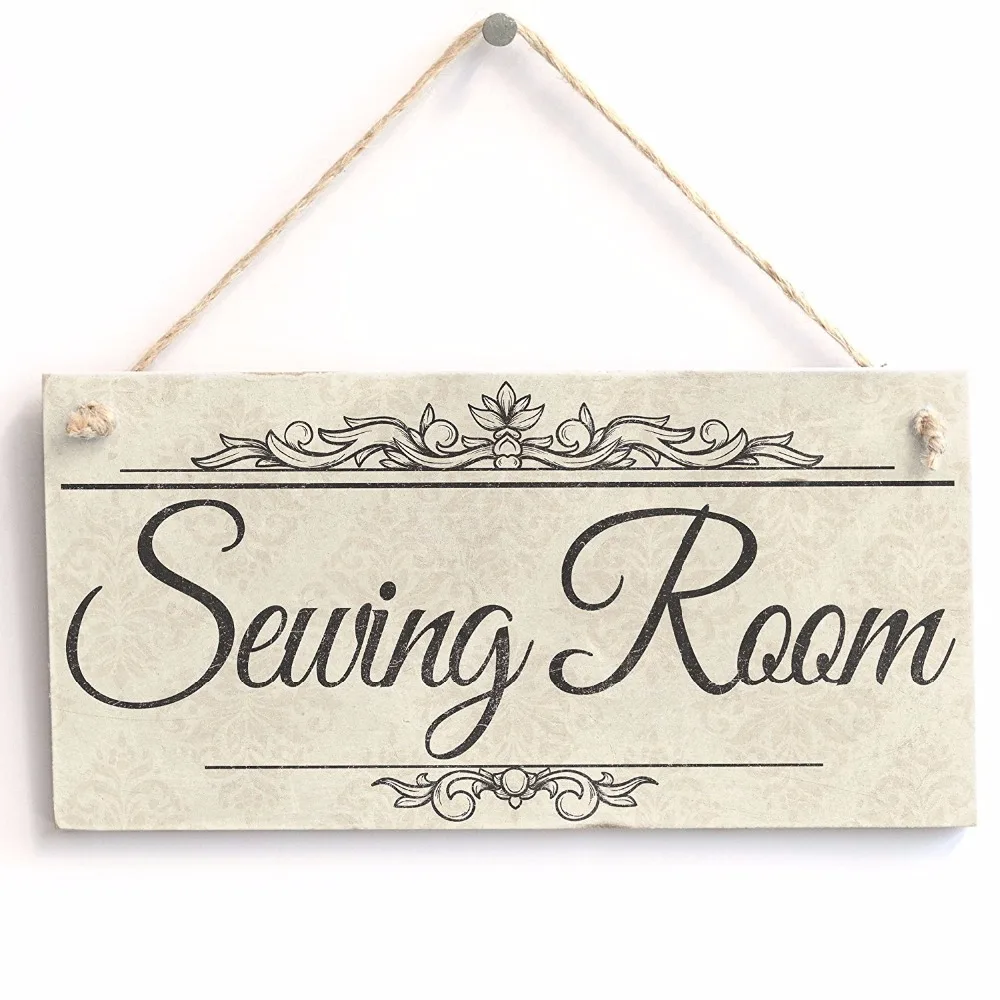 Meijiafei Sewing Room - PVC Sign Plaque 10&quotx5&quot | Дом и сад