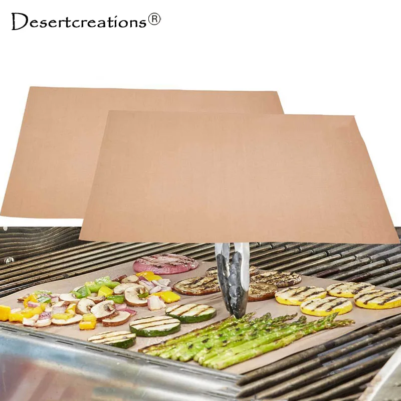 1PC Reusable Non stick BBQ Grill Mat Barbecue Baking Liners Reusable