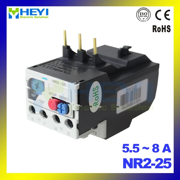 

thermal protection relay 5.5-8A thermal relay NR2-25 thermal overload relay