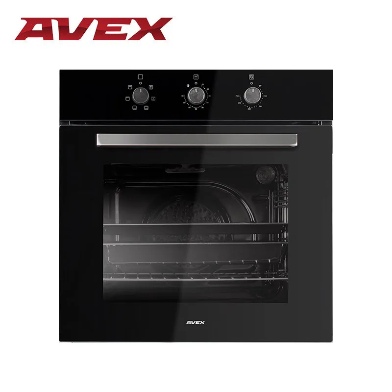 Встраиваемая электрическая духовка с конвекцией AVEX HM 6060 W(фасад стекло, 6+1 функций - Цвет: Black glass