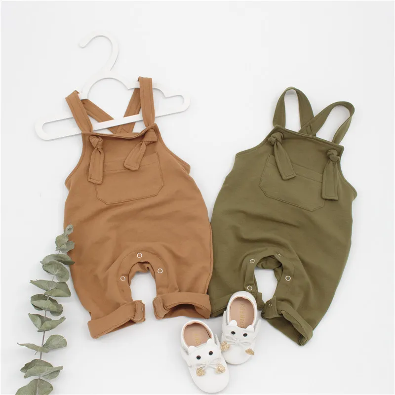 Toddler Boys Cute Overalls Baby Boy Lovely Solid Overalls Cute