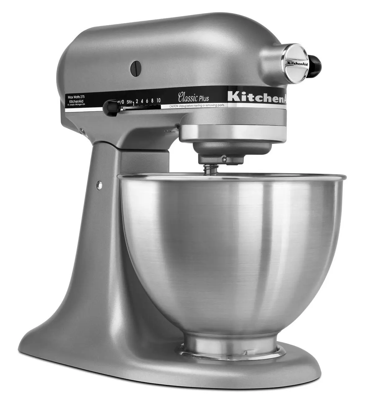 KSM75SL Classic Plus 4,5-Qt. Миксер с наклонной головкой, серебристый